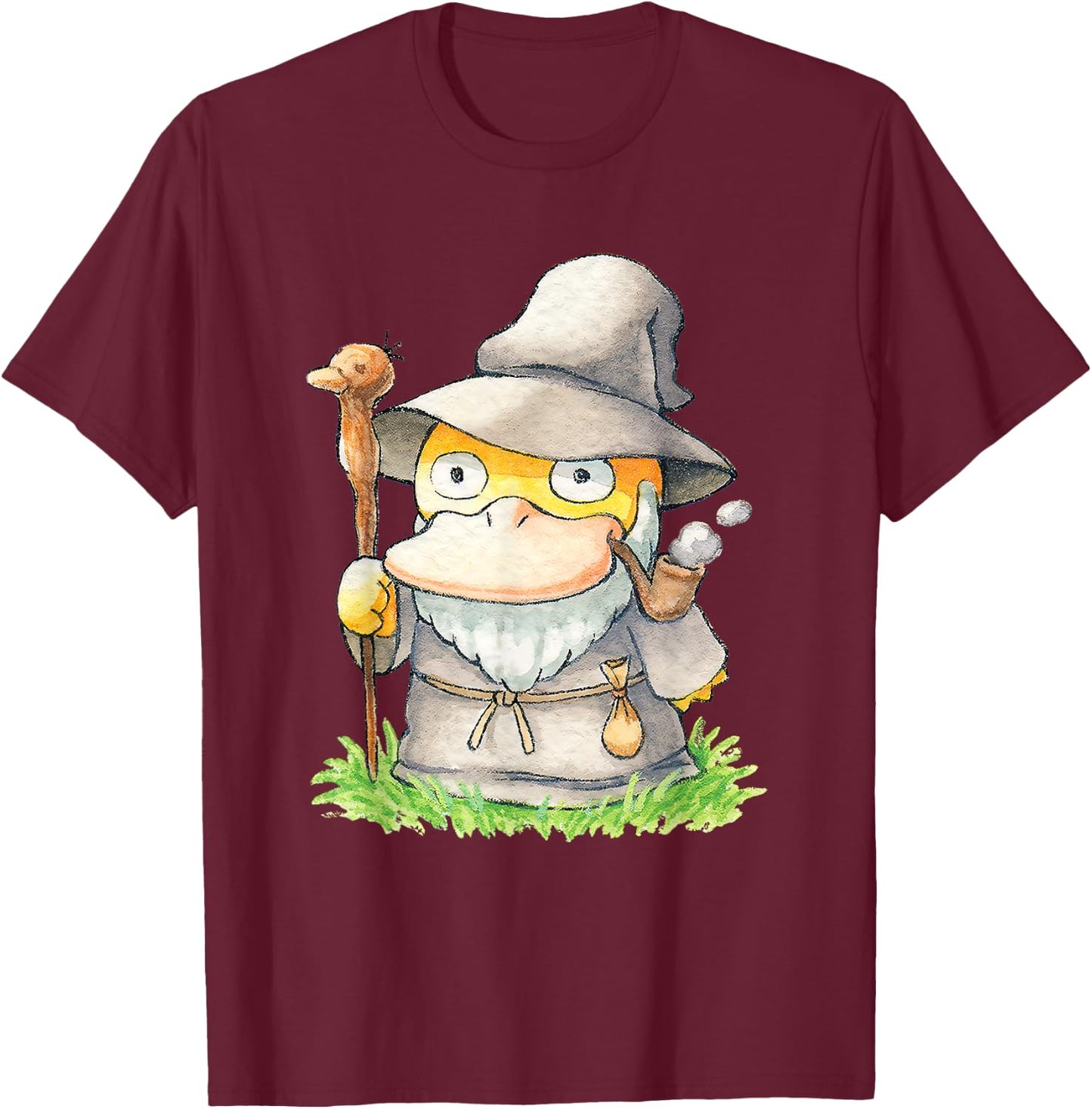 Ganduck the Grey Shirt Funny Ganduck the Grey T-Shirt - T-Shirt | Maroon