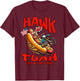 Hawk Tuah 4th of July Spit on that Thang Hot Dog T-Shirt - T-Shirt | Maroon
