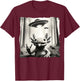 Funny Selfie Axolotl UFO. Axolotl And UFO Lover T-Shirt - T-Shirt | Maroon
