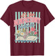 Its Too Nonfictiony Outside Floral Book T-Shirt - T-Shirt | Maroon