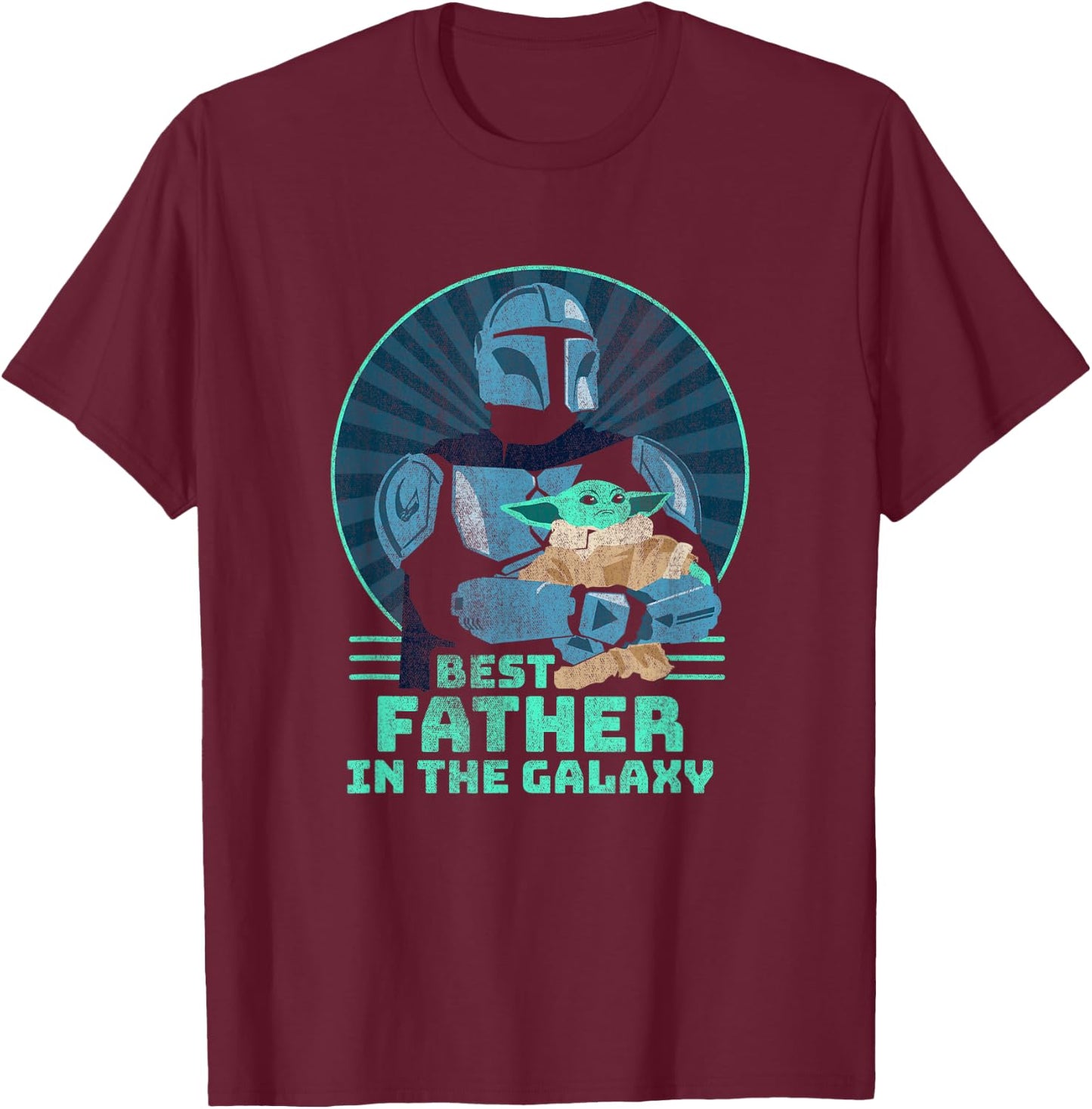 Star Wars: The Mandalorian & Grogu Best Father's Day T-Shirt - T-Shirt | Maroon