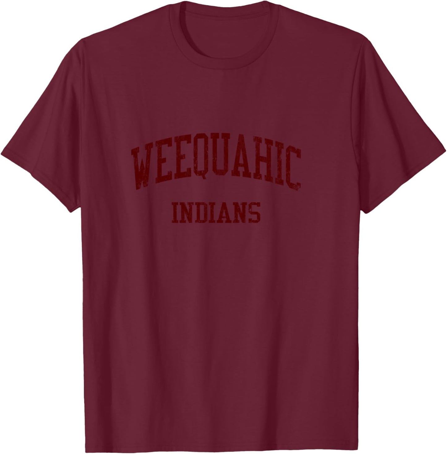 Weequahic High School HS Newark NJ Vintage Sports T-Shirt - T-Shirt | Maroon