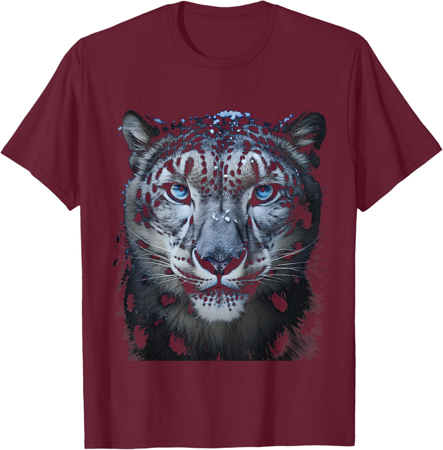 Leopard Animal for Cheetah Tiger Leopard Face Lion fans Cat T-Shirt - T-Shirt | Maroon