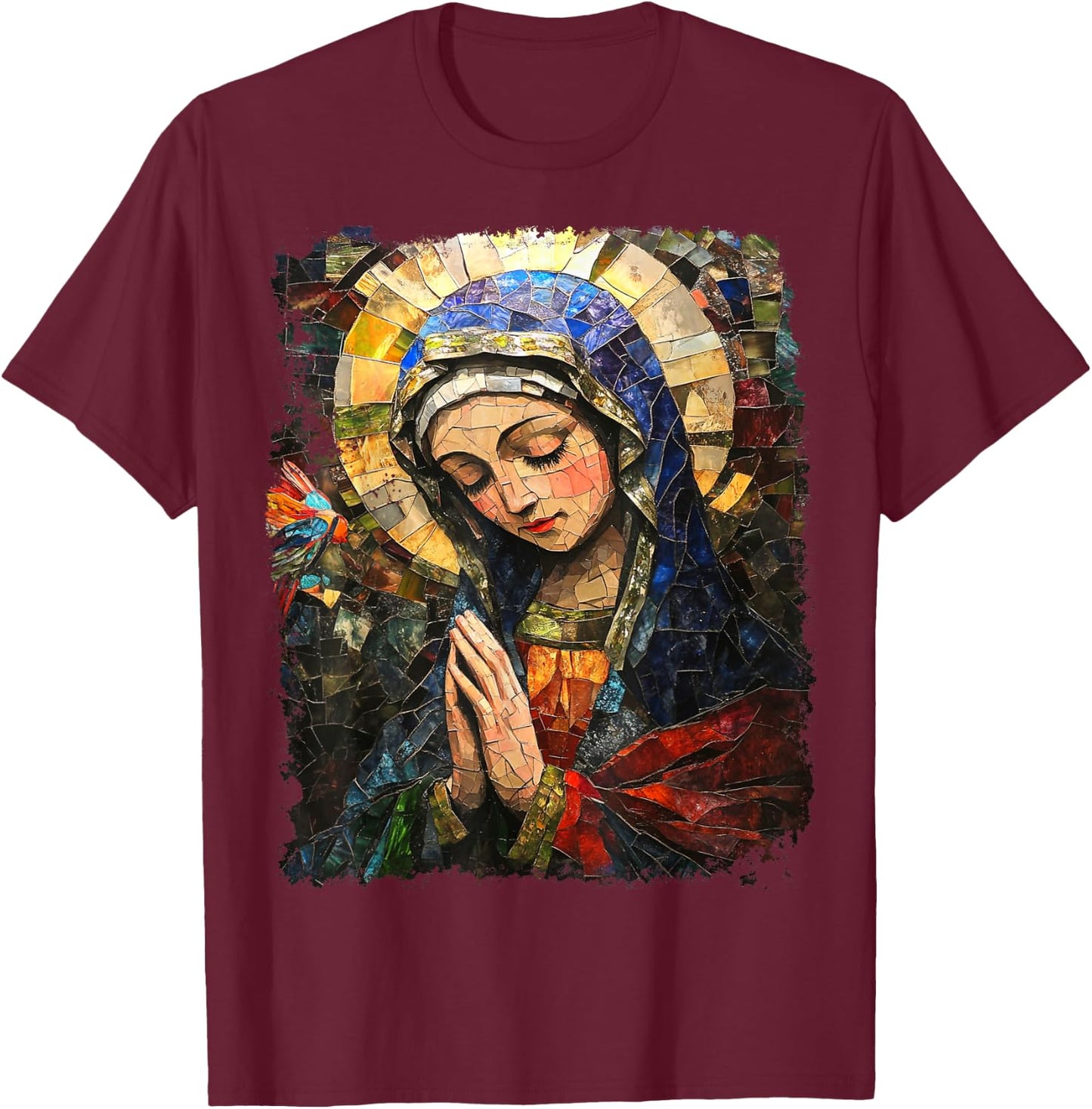 The Virgin Mary Catholic Church T-Shirt - T-Shirt | Maroon