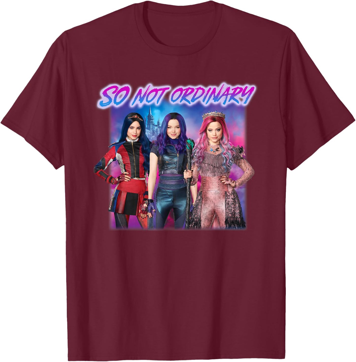 Descendants 3 So Not Ordinary T-Shirt - T-Shirt | Maroon