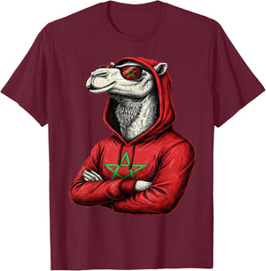 Morocco Flag Moroccan Pride T-Shirt - T-Shirt | Maroon