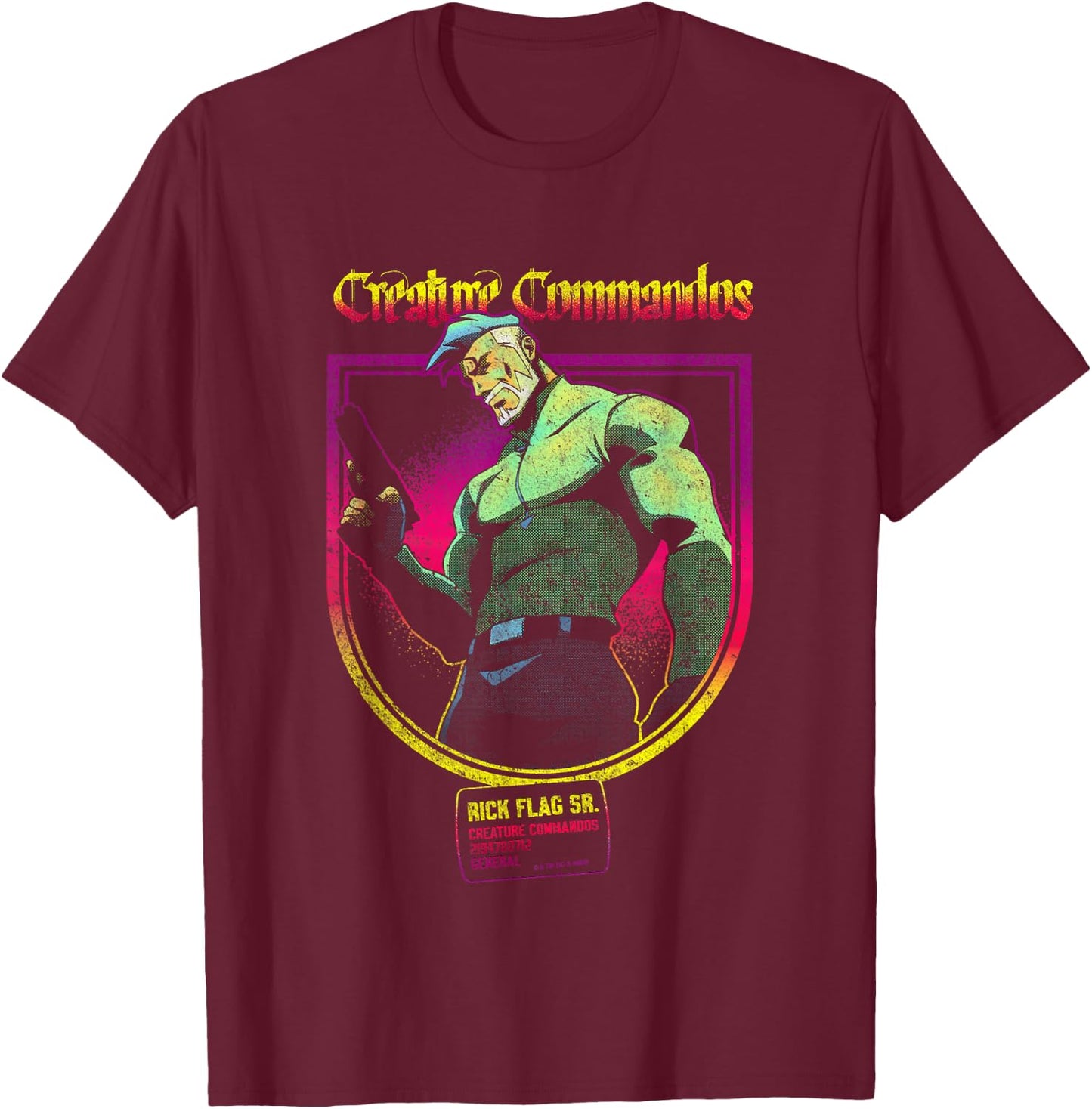 Rick Flag Sr. Vintage Poster T-Shirt - T-Shirt | Maroon