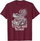 Trippy Electric Frog Records Psychedelic Vinyl Rock Music T-Shirt - T-Shirt | Maroon