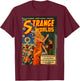 Sci Fi Pin Up Girl Science Fiction Vintage Horror Comic Book T-Shirt - T-Shirt | Maroon