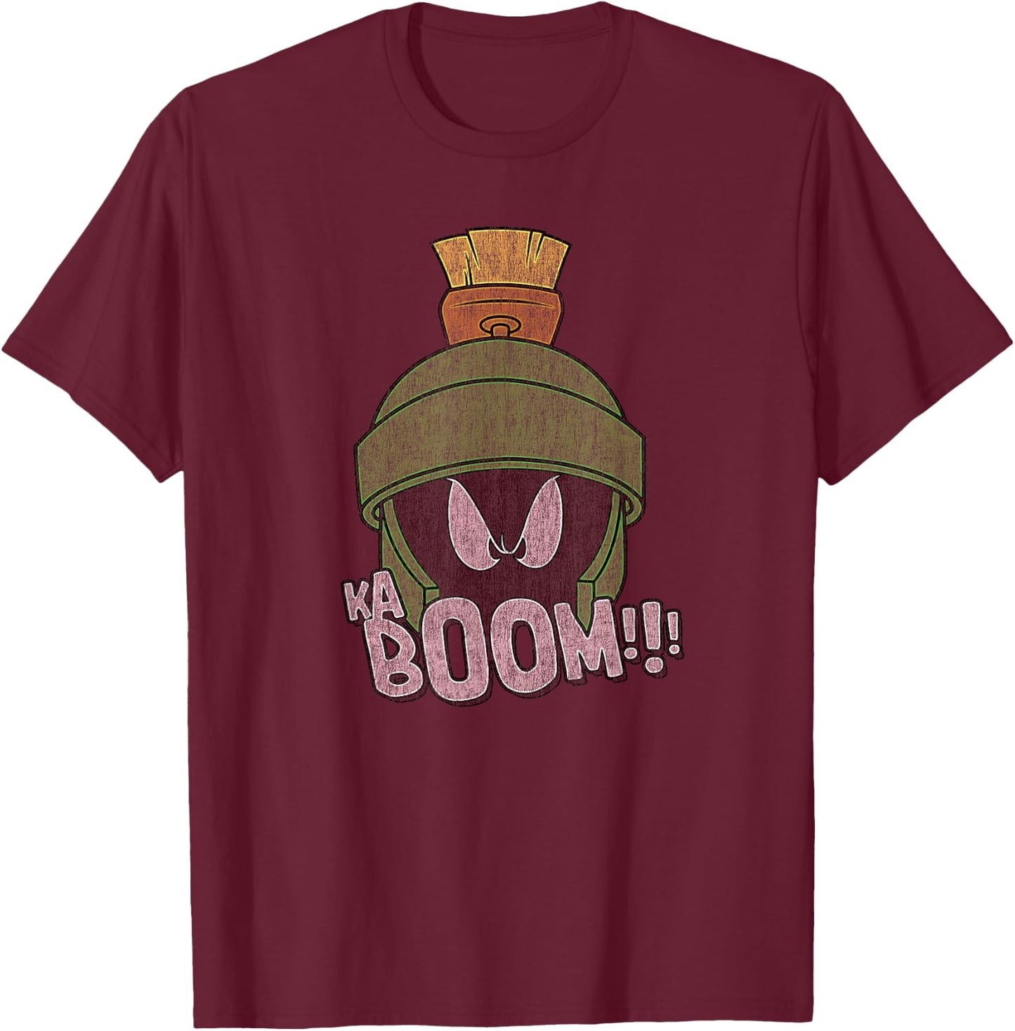 Popfunk Looney Tunes Marvin the Martian Kaboom T-Shirt - T-Shirt | Maroon