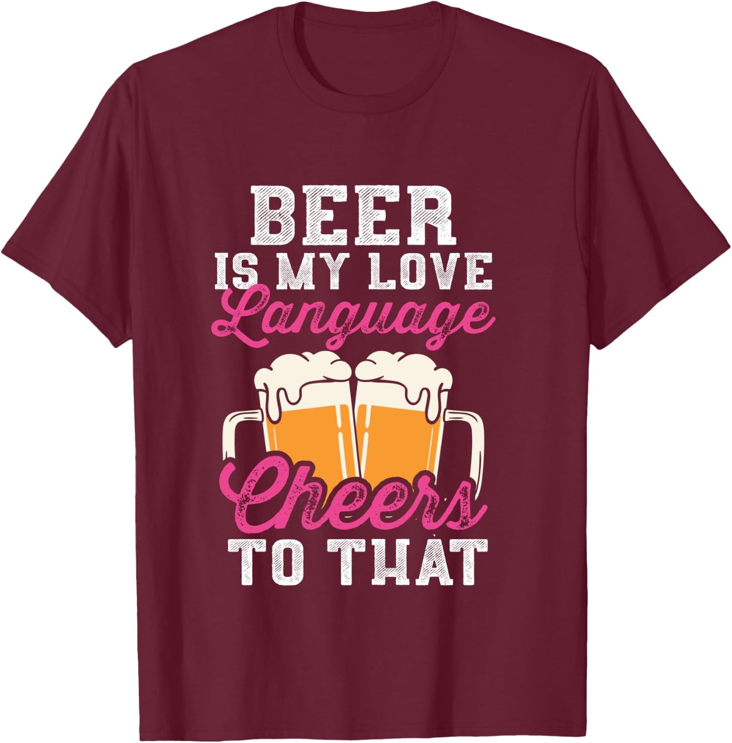 Bierliebhaber Mädchen Frau Basteln Brauerei Handwerk Bier Trinken Langarmshirt T-Shirt - T-Shirt | Maroon