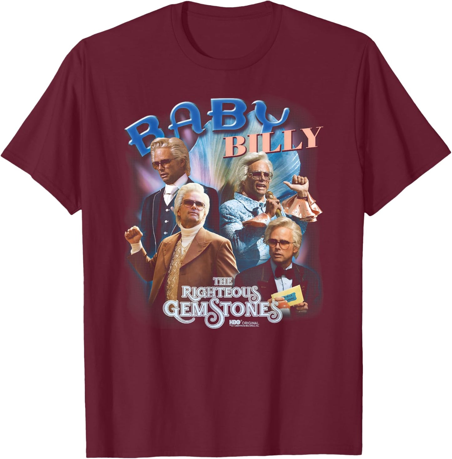 The Righteous Gemstones Baby Billy Heartthrob T-Shirt - T-Shirt | Maroon