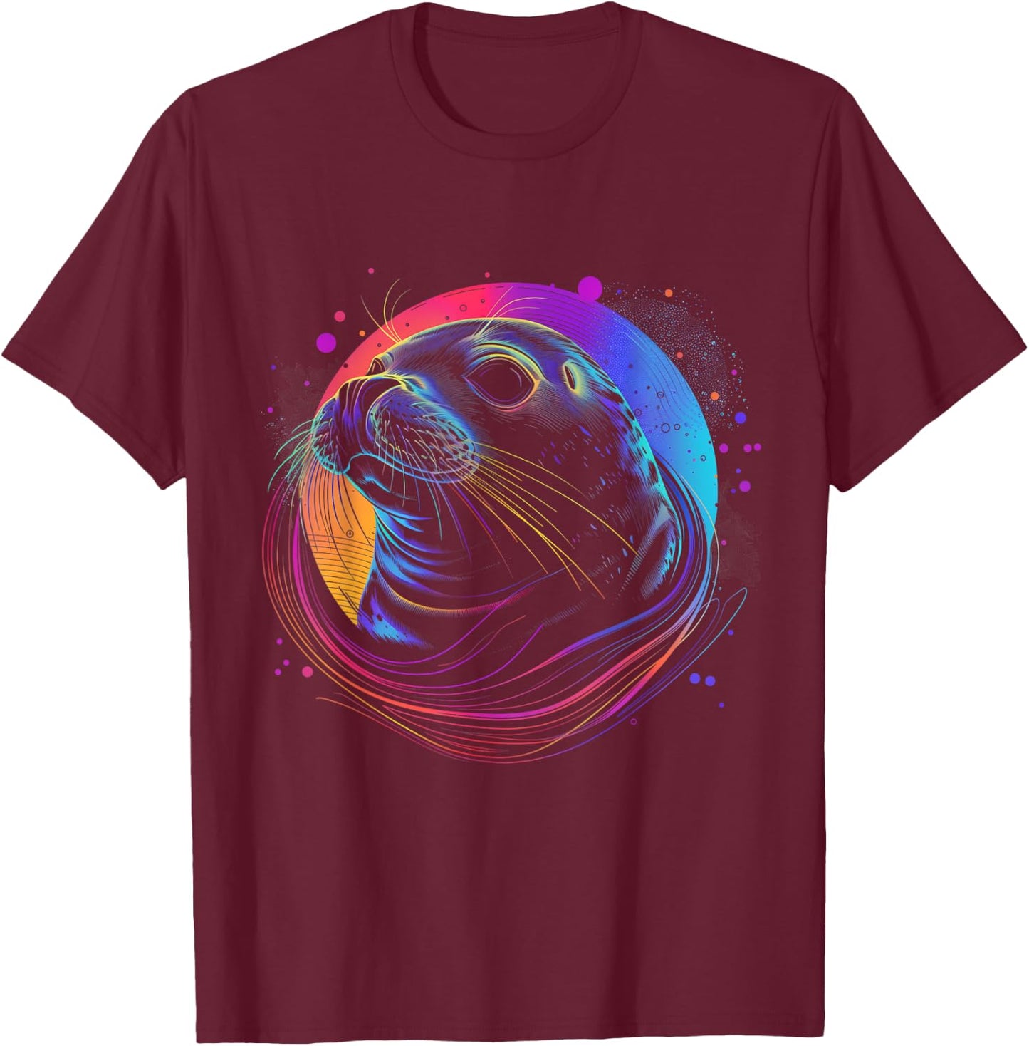 Seal Sea Lion Ocean Animal T-Shirt - T-Shirt | Maroon