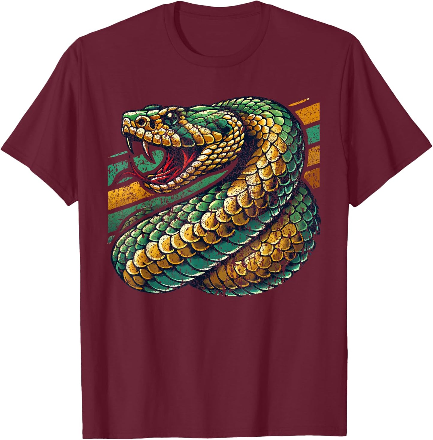 Snake T-Shirt - T-Shirt | Maroon