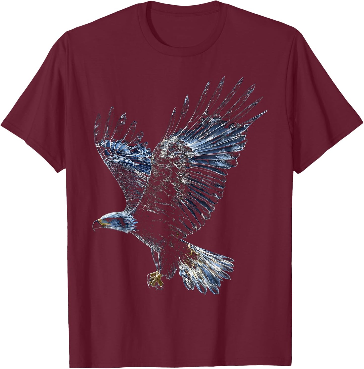 Eagle Bird Graphic Animal Art Eagle T-Shirt - T-Shirt | Maroon