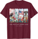 One Nation Under God Christian Wildflower 250th Women Girls T-Shirt - T-Shirt | Maroon