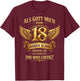 18. Geburtstag Junge Mädchen 18 Jahre 2008 Lustig Geschenk T-Shirt - T-Shirt | Maroon