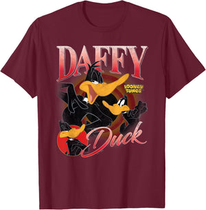 Looney Tunes Bootleg Daffy Duck T-Shirt - T-Shirt | Maroon