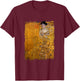 Lady in Gold by Gustav Klimt Famous Painting , black T-Shirt - T-Shirt | Maroon