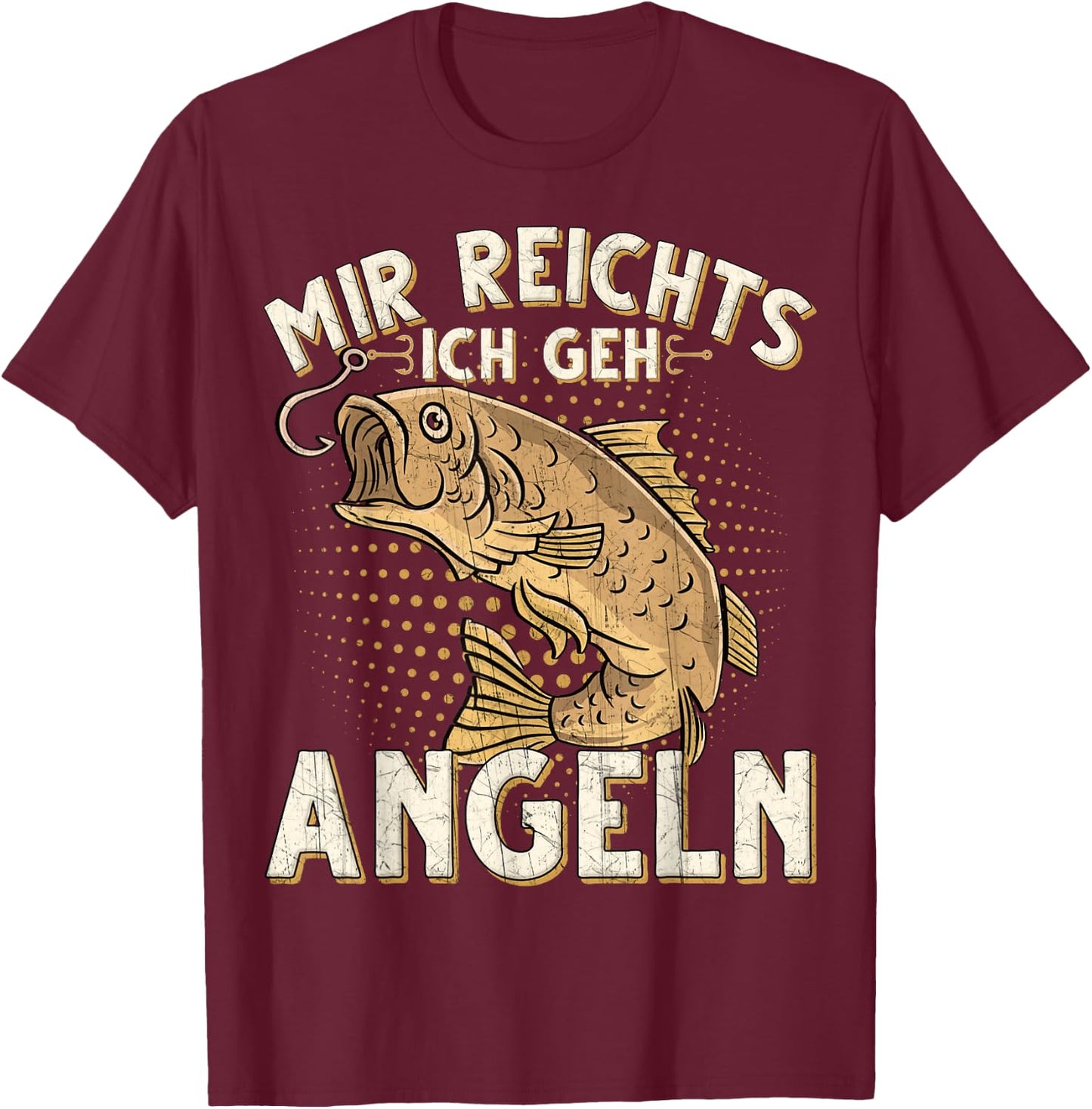 Mir Reichts Ich GEH Angeln Fischen Angler T-Shirt - T-Shirt | Maroon