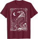 Raven Crow | Dark Academia Witchy Wicca Witchcore Crowcore T-Shirt - T-Shirt | Maroon