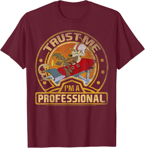 Looney Tunes Wile E. Coyote Trust Me I'm A Professional Short Sleeve