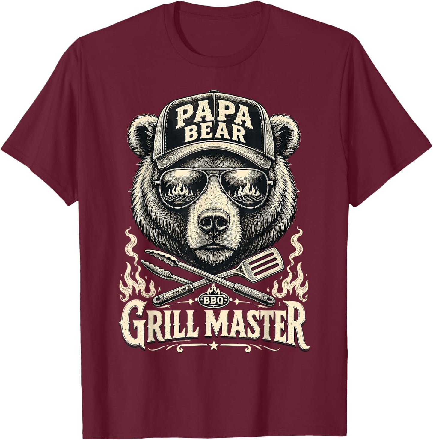 Papa Shirt Lustig Papa Geburtstag Vater Spruch Geschenk Papa T-Shirt - T-Shirt | Maroon