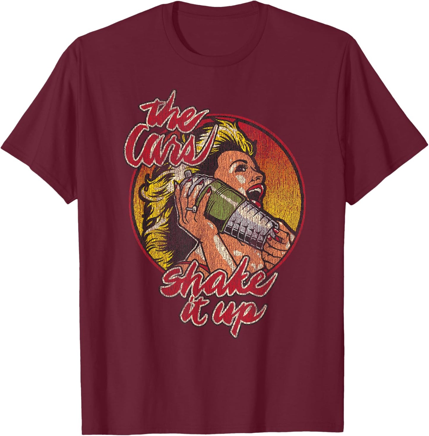 The Cars - Shake It Up T-Shirt - T-Shirt | Maroon