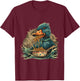 Duck Eating Ramen Noodles Duck Ramen Bowl Japanese Noodles T-Shirt - T-Shirt | Maroon