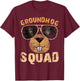 Funny Groundhog Squad Shirt Happy Groundhog Day 2026 T-Shirt - T-Shirt | Maroon