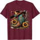Sunflower Rope Western Cowboy Boots , Black, S T-Shirt - T-Shirt | Maroon