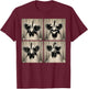 Rooster Wearing Sunglasses Photobooth Selfie Farm Chicken T-Shirt - T-Shirt | Maroon