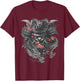 Samurai Warrior Japanese Bushido Dragon Oni Knight Gift T-Shirt - T-Shirt | Maroon
