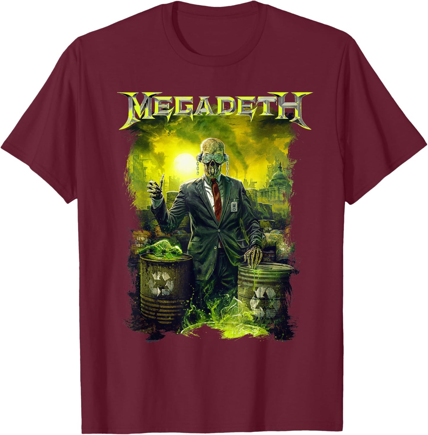 Megadeth - Toxic Vic , black T-Shirt - T-Shirt | Maroon