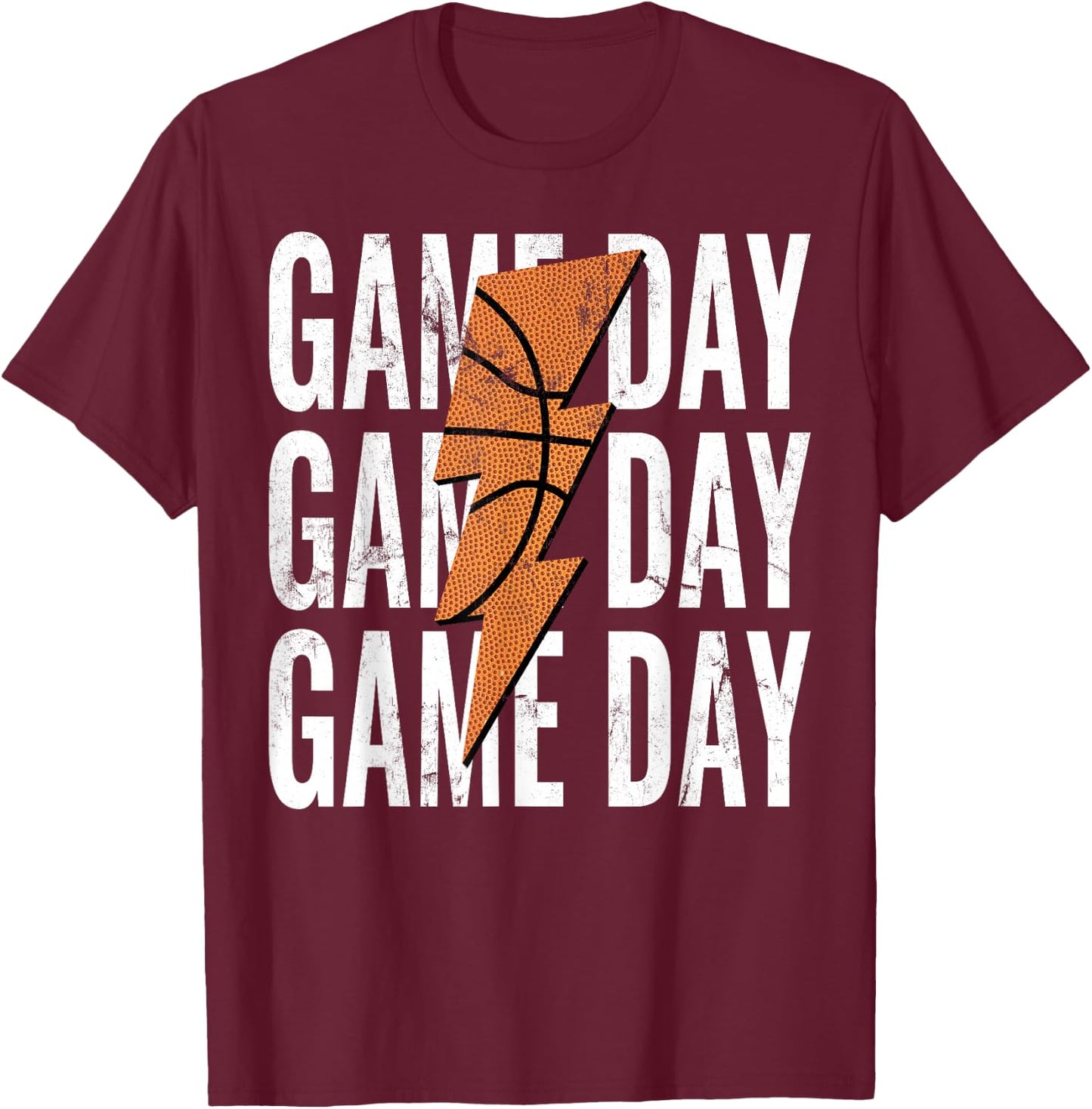 Basketball Mom Leopard Game Day Mother's Day T-Shirt - T-Shirt | Maroon