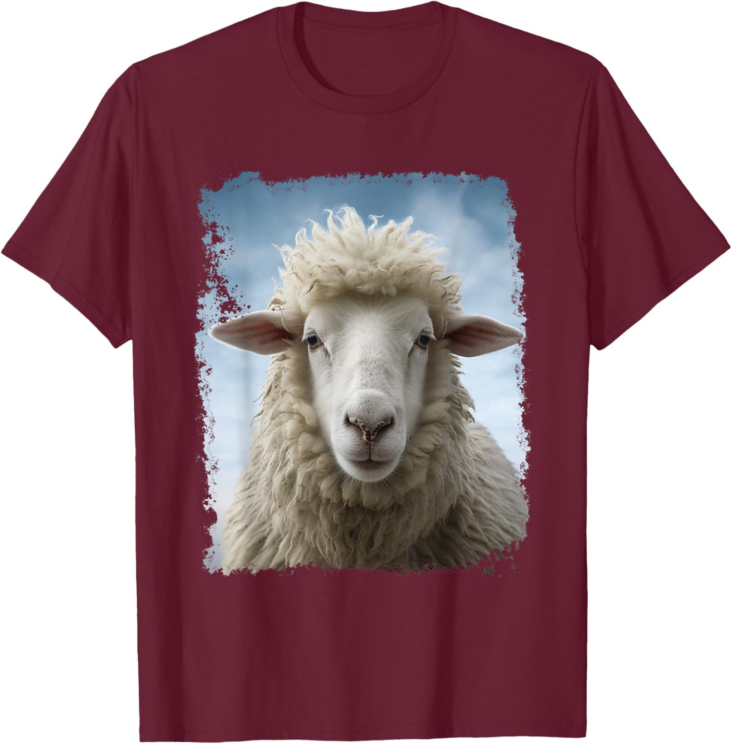 White Sheep T-Shirt - T-Shirt | Maroon