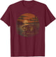 Retro Muskrat Graphic Artwork Design T-Shirt - T-Shirt | Maroon