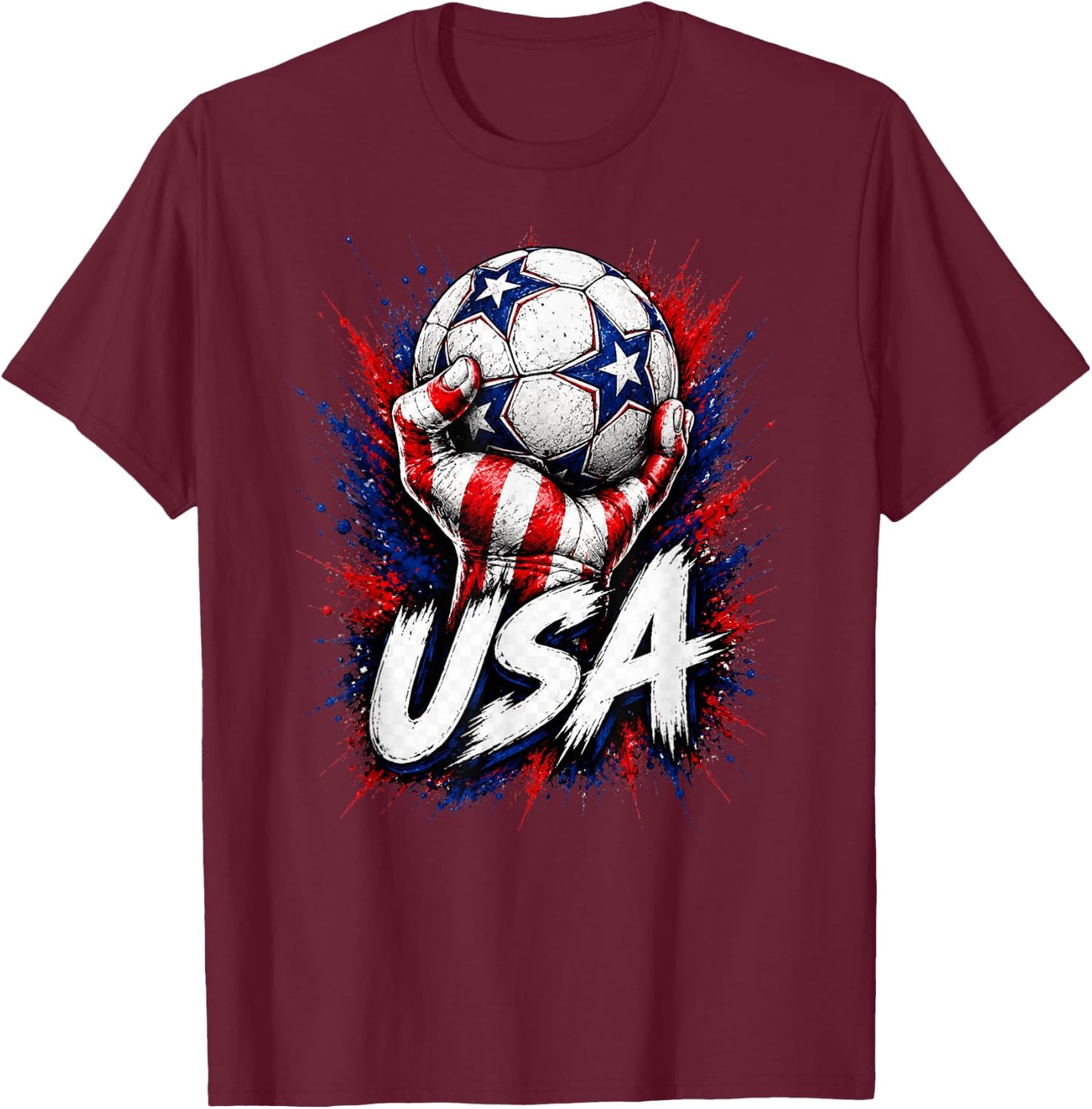 Patriotic Graphic Apparel T-Shirt - T-Shirt | Maroon