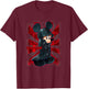 Disney Kingdom Hearts II Mysterious King Mickey Big Portrait T-Shirt - T-Shirt | Maroon