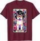 Akita Carte de tarot pour chien Motif étoile et lune T-Shirt - T-Shirt | Maroon