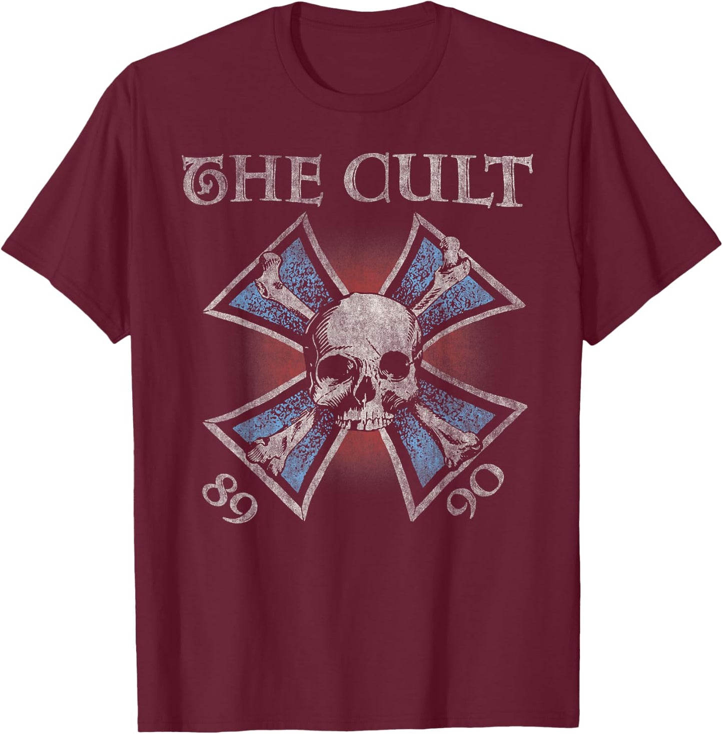 The Cult – Skull Tour T-Shirt - T-Shirt | Maroon