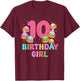 10th Birthday Girl Squishy Dumpling Funny Birthday Party T-Shirt - T-Shirt | Maroon