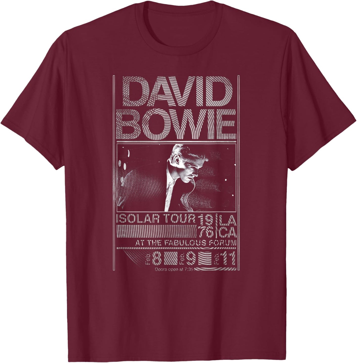 David Bowie - Isolar Tour T-Shirt - T-Shirt | Maroon