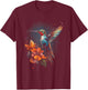 Hummingbird Animal Bird lover T-Shirt - T-Shirt | Maroon