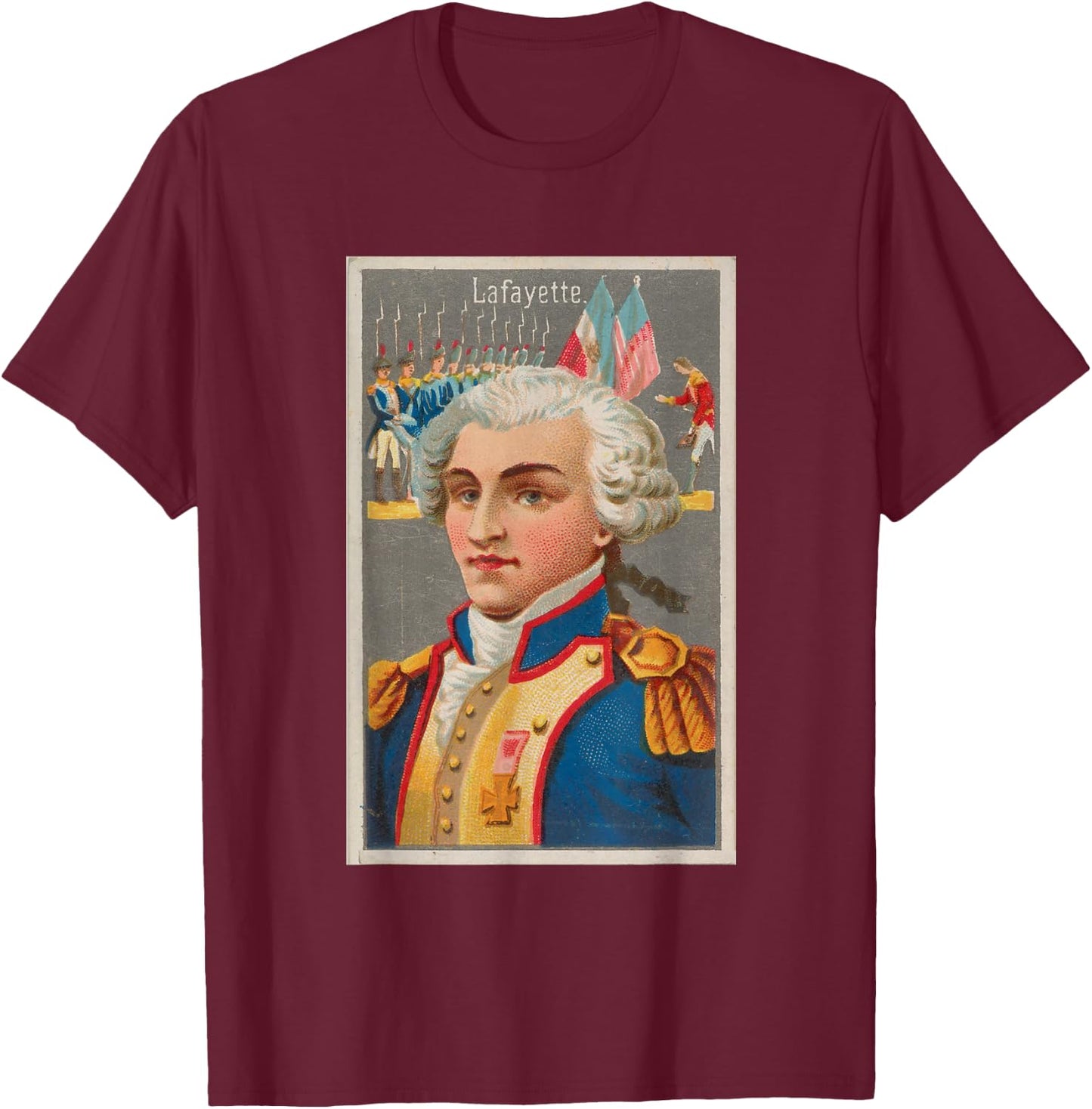 Marquis de Lafayette T Shirt T-Shirt - T-Shirt | Maroon