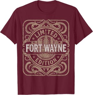 Fort Wayne Vintage Fort Wayne Indiana T-Shirt - T-Shirt | Maroon