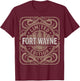 Fort Wayne Vintage Fort Wayne Indiana T-Shirt - T-Shirt | Maroon