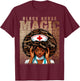 Nurse Black Woman Magic Afro Melanin Queen Black History T-Shirt - T-Shirt | Maroon