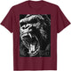 Wild Graffiti Gorilla King Animal Monkey Gorilla , black T-Shirt - T-Shirt | Maroon