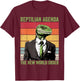 Lizard People Conspiracy Lizard People T-Shirt - T-Shirt | Maroon